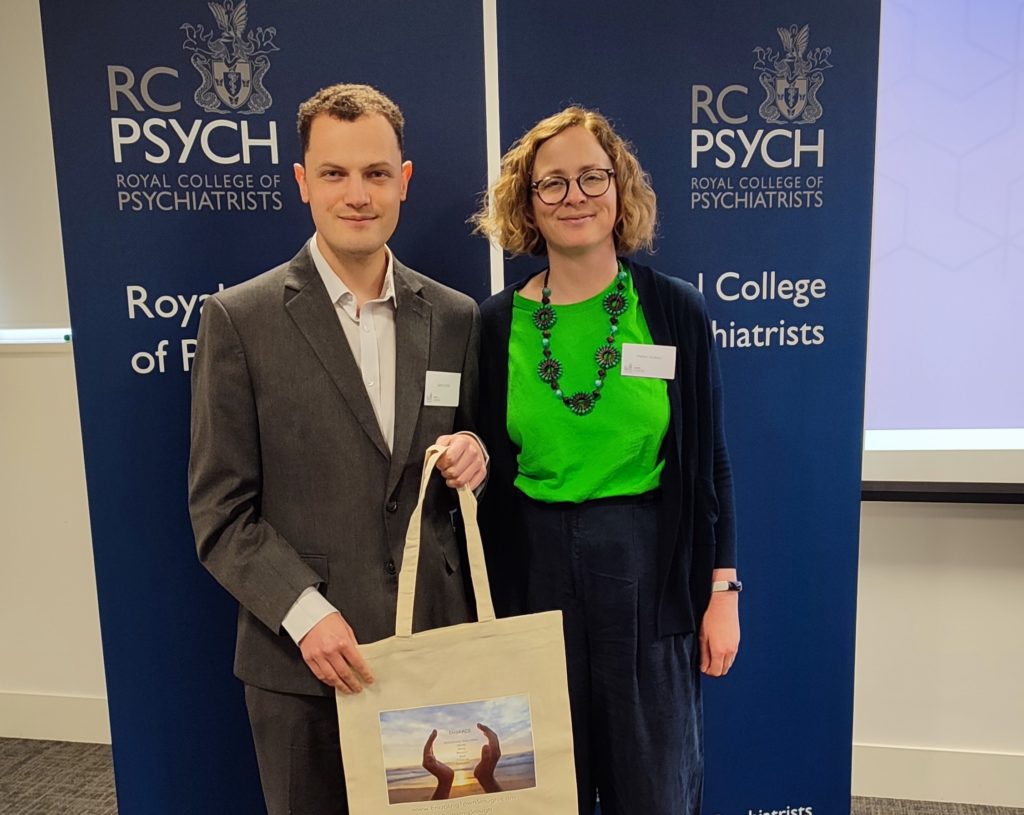 Photo of EMBRACE and Enabling Town Slough at the Royal College of Psychiatrists’ Annual Forum