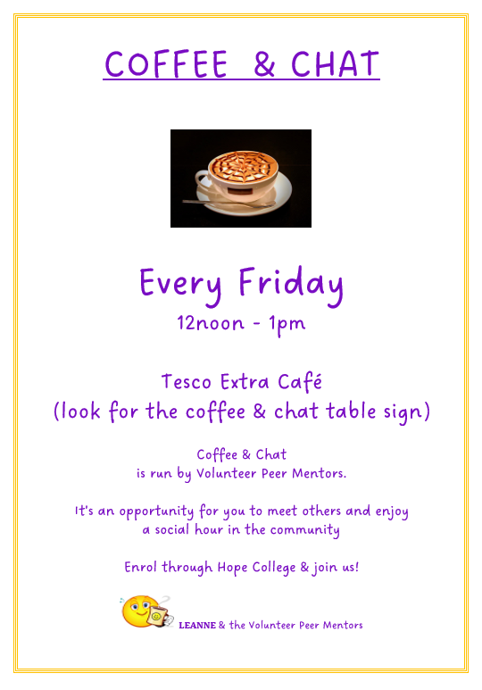 Coffee and Chat - Enabling Town Slough