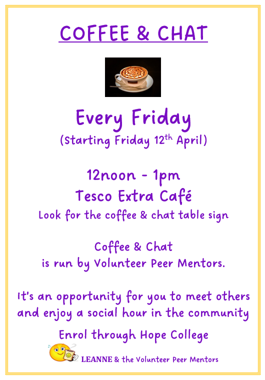 Coffee and Chat - Enabling Town Slough
